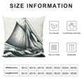 thumbnail image 5 of COMIO Coastal Sailing Throw Pillow Case Blue Compass/Anchor/Sailboat/Navigation Pattern Ocean Theme Cushion Covers Nautical Beach Decorative Pillowcases, 5 of 5