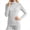 &071-White, variant on Ounisa Women High Turtleneck Baselayer Tops Long Sleeve Built In Bra Pads Soft Thermal Shirts Solid Color Slim Daily Underwear