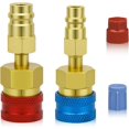 thumbnail image 1 of R1234yf Adapter Kit, R1234yf to R134a Quick Coupler, High Low Side Connector Conversion Kit, 1234yf Adapter to R134a for Car Air Conditioning System Evacuation Recharging, 1 of 7