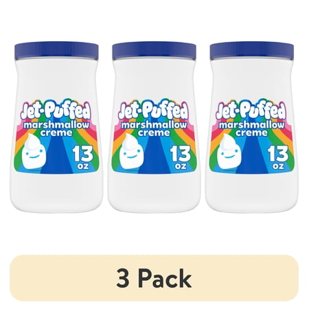 (3 pack) Jet-Puffed Marshmallow Creme, 13 oz Jar