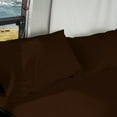 thumbnail image 3 of DNG Creations Solid Chocolate Colour 6 Piece Zipper Sheet Set - Include (1 Fitted Sheet Base, 2 Sheet has Zipper, 1 Flat Sheet And 2 Pillowcase) 800 Threads Count ( King - Size ), 3 of 7