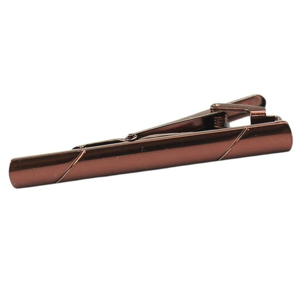 Barra de Delgada con Pasador de Hombre , 58.3mm marrón Yinane Tie Clip para hombre
