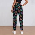 thumbnail image 3 of Women's Sweatpants, Multicolored Butterflies Baggy Sweatpants Joggers for Women, Fall Outfits for Women 2024 Lounge Yoga Athletic Workout Pants with Pockets, 3 of 7