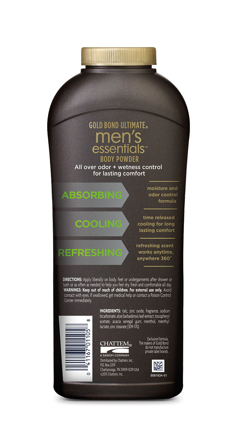 Gold Bond Ultimate Men S Essentials Body Powder Refresh 360 Scent