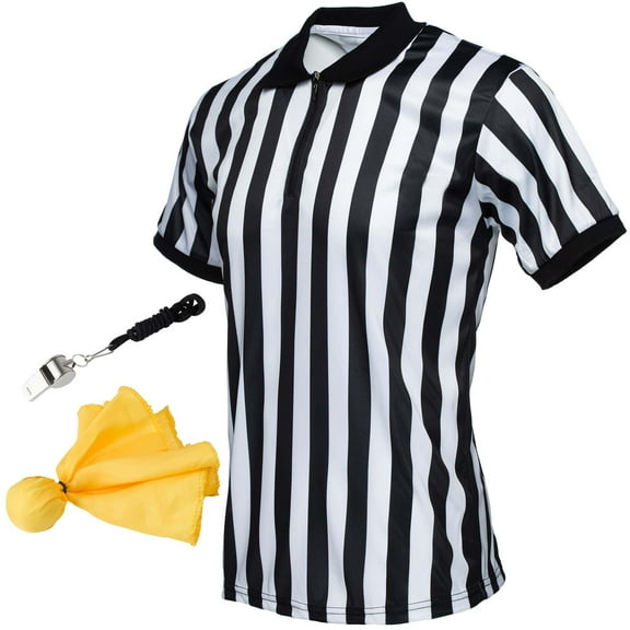 Murray Sporting Goods Referee Shirt Bundle Kit - Referee Shirt, Flag & Whistle (Large)