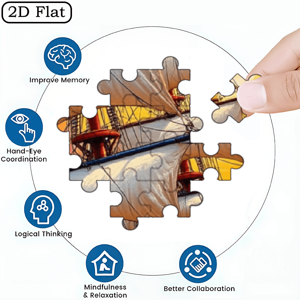 1000 pieces of vertical paper jigsaw puzzles - colorful sailing ships, with dimensions of 29.5 * 20 inches.