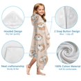 thumbnail image 7 of Shibainu and Love Hooded Bath Towel，60"x35" for Ages 3 To 12 Kids, Quick Dry Lightweight Soft Microfiber Hood Beach Towel Cover Up for Kids, 7 of 7
