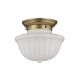thumbnail image 2 of Hudson Valley Lighting Dutchess - One Light Small Flush Mount - 9 Inches Wide by 7.5 Inches High-Aged Brass Finish, 2 of 3