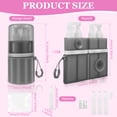 thumbnail image 2 of 4 in 1 Travel Dispenser Bottle, Refillable Leak Proof Travel Toiletry Container with Vacuum Silicone Suction Cup for Smooth Wall for Shampoo Conditioner Body Wash Lotion, 2 of 10