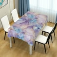 thumbnail image 4 of Yayeee Tablecloths 54" x 54" Rectangle Wrinkle Resistant Party Table Cover, Purple Marble Pattern, 4 of 8