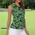 thumbnail image 2 of Yuyamidu Candy Canes Women's Sleeveless Golf Shirts Pine Cones Tennis Shirts Christmas Golf Clothes Athletic Outfits Size S, 2 of 8