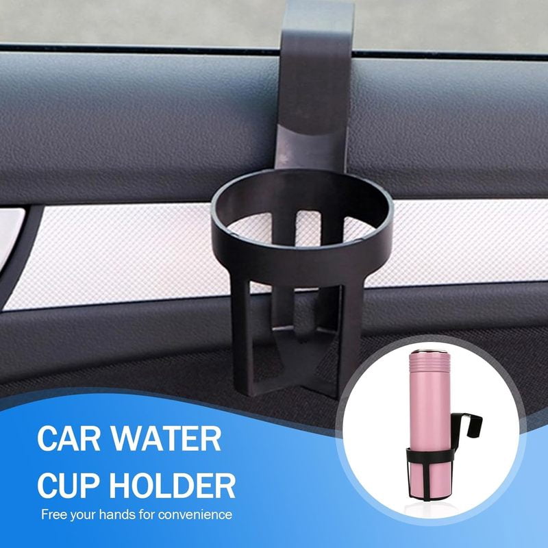 2 PCS Car Water Cup Holder, 2.75" x 5.51" Movable Hanging Gap Insert Cup Holder Storage Rack, One Hand Pick-up Anti-Friction Por
