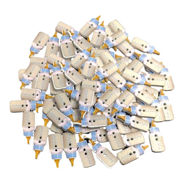 Paquete de 100 creativo coser botones DIY para hacer joyas de Botella de leche Zulema Botones de costura
