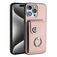 thumbnail image 7 of ELEHOLD for iPhone 8 Plus/7 Plus Wallet Case PU Leather Organ Card Slots Holders Magnetic Button Finger Ring Holder Stand Shockproof Full Protective Case,pink, 7 of 7