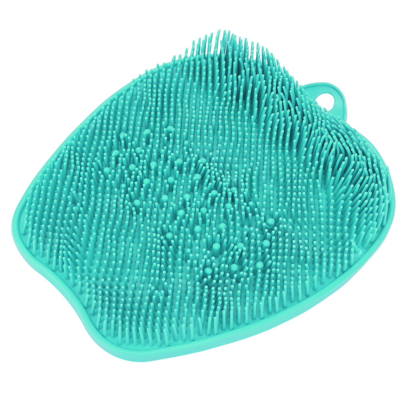 BIMZUC Shower Foot Scrubber Bath Massage Mat with Prevent Slip Suction Cups Fatigue Relief Wash Massager for Pregnant Women Elderly Green 11.4 inches / 29 cm