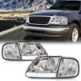 thumbnail image 5 of CROSSDESIGN Headlights & Corner Parking Lights Fit for 1997-2002 Ford F150/Expedition, 5 of 9