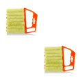 thumbnail image 3 of Cateissary Cepillo ciego para aire acondicionado, cortinas con persianas, ventana, desechos desmontables, paño de limpieza manual, herramienta naranja 2Conjunto, 3 of 6