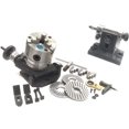 thumbnail image 1 of Assorts 4" Inch/ 100 MM Tilting Rotary Table With Mt2 Bore-(With Chuck, Dividing Plate, Clamp Kit & Tailstock), 1 of 7
