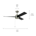 thumbnail image 7 of Kichler Lighting - Spyn Lite - 3 Blade Ceiling Fan with Light Kit-14.25 Inch, 7 of 7