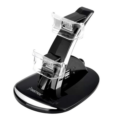 Insten for PS3 Playstation 3 - Controller Charger Dock Docking Station LED light indicator Power Stand (with extra 2 Port USB Charging Hub) for Sony PS3 Dual Shock Wireless Remote Controllers Gamepad