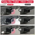 thumbnail image 7 of 2 Inch Rubber Trailer Hitch Cover, American Flag Rubber Hitch Tube Cover Plug Cap, Car Exterior Accessories Fits for Most Vehicles Hitch Receivers, Hitch Cover Tube Plug Cap (Silver-Red), 7 of 7
