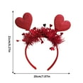 thumbnail image 3 of YABCSAZ Bandeaux de la Saint-Valentin pour Femmes Cœurs Rouges Bandeau à Paillettes Accessoires pour Cheveux Bandeaux Décorations de Fête d'Anniversaire de Vacances en Liquidation, Cadeaux pour Femmes, 3 of 9