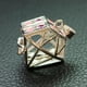 thumbnail image 4 of Colgante de medallón hueco Zulema en forma de diamante, cobre, dorado claro, 4 of 8