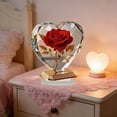 thumbnail image 6 of FeiFu Crystal Red Rose Figurine with Outer Circular Ring,Glass Bouquet Collectible Gifts for Wife on Birthday Anniversary,Handmade Decorative Flower for Home Table Decor, 6 of 6