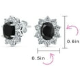 thumbnail image 4 of Bling Jewelry Womens Classic Vintage Crown 1.5 CT CZ Stud Earrings with Green Simulated Emerald, 4 of 5