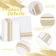 thumbnail image 2 of Servilletas DayAmmi de lino desechables doradas, 200 unidades, 2 of 9