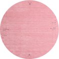 thumbnail image 1 of Ahgly Company Machine Washable Indoor Round Contemporary Carnation Pink Area Rugs, 7' Round, 1 of 7