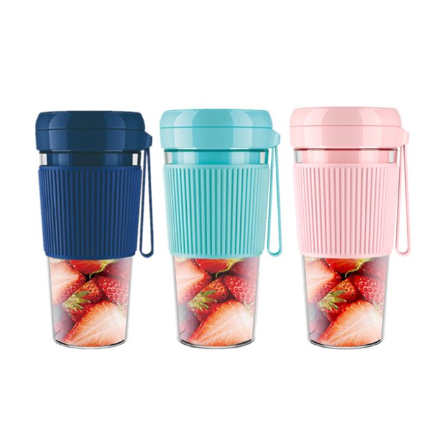 Blender for Shakes and Smoothies USB Rechargeable Cordless Mixer Mini Juicer One Button Control Kitchen Small Appliances Green