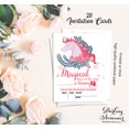 thumbnail image 5 of Darling Souvenir White Birthday Invitation Card 28 Pcs Fill or Write In Blank Invites Printable Party Supplies 5 x 7 Inches, 5 of 5