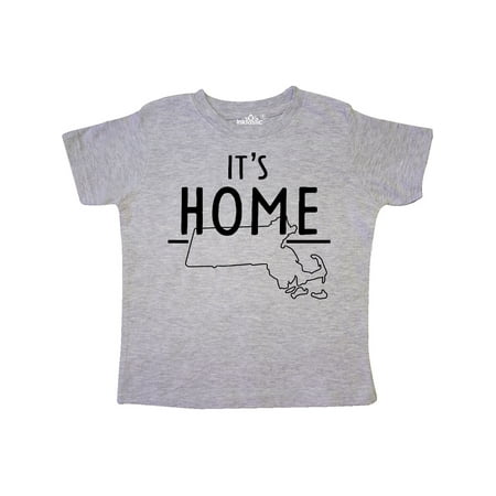 

Inktastic It s Home- State of Massachusetts Outline Gift Toddler Boy or Toddler Girl T-Shirt