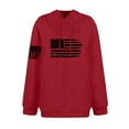 thumbnail image 4 of GIPQJK American Flag Sweatshirts for Men Big and Tall Hoodie This We'll Defend Flag Hoodies Pullover with Pockets,Red L, 4 of 5