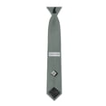thumbnail image 4 of Jacob Alexander 14 inch Boys Ties - Pre-Tied Clip-On Neckties for Kids Formal Wedding Graduation School Uniforms - Dusty Sage, 4 of 7