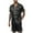 Black, variant on SROBPTY Mens Pajama Sets, Men Casual Solid Buttons Turn Down Collar Short Sleeve Shirts and Shorts Satin Pajamas Sets Black M