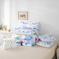 thumbnail image 4 of Erosebridal Kawaii Whale Bed in a Bag Twin size, Marine Animal Bed Set, Ocean Sealife Reversible Bedding Twin Size, Ultra Soft Room Decor, 7 Pieces, 4 of 6