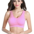 thumbnail image 4 of Meichang Front Closure Sports Bras for Women Push Up Racerback Sports Bras Seamless No Underwire Workout Underwear Front Buckle Bras Multicolor S, 4 of 9