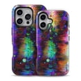 thumbnail image 2 of DesignSkinz Scratch-Resistant Hard Slim Case Compatible with iPhone SE Gen 2/3 (Compatible with MagSafe) - Neon Paint Mixtured Surface, 2 of 9