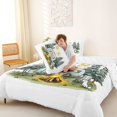 thumbnail image 4 of Catabedysis Watercolor Cartoon Camping Full Size Comforter Sets,Dog Camper Print Bedding Comforter Set For Boys,Multicolor,Reversible,3pcs,1 Comforter and 2 Pillowcases, 4 of 7