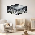 thumbnail image 2 of ZHONGYUTONG Christmas Wall Art 5 Pieces Large Christmas Church Pictures Wall Decor Xmas Living Room Home Decor Christian Canvas Painting Prints Framed (8x14inx2pcs 8x18inx2pcs 8x22inx1pcs), 2 of 4