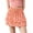 Orange, variant on Musuos Women's Summer Mini Skirts High Waist Layered Ruffle A-Line Skirts for Casual Daily