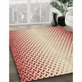 thumbnail image 3 of Ahgly Company Machine Washable Indoor Round Transitional Grapefruit Red Area Rugs, 5' Round, 3 of 7