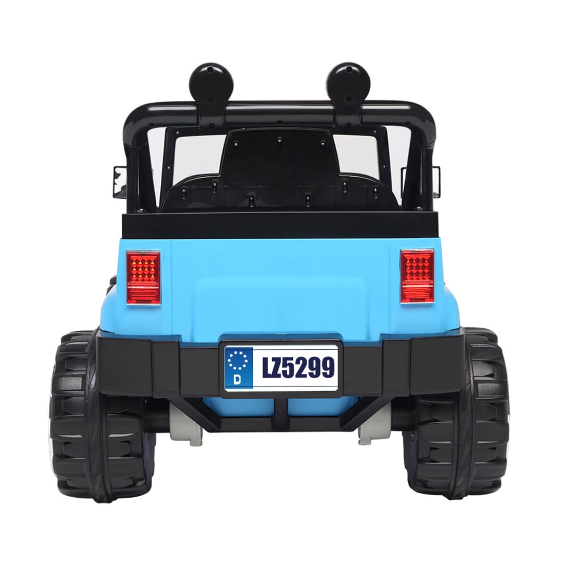 12V Kids Electric Car with Remote Control, Ride-On Toy for Boys/Girls, 4 Wheeler Electric Vehicle with 3 Speeds, LED Lights, MP3 Player, Blue