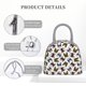 thumbnail image 4 of Balery Bulldog Sunglasses Face Bolsa de Almuerzo para Mujeres, Caja de Almuerzo, Bolsa de Almuerzo Pequeña Impermeable, Tote de Almuerzo Reutilizable con Gran Capacidad, 4 of 6