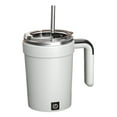 thumbnail image 3 of Taza de café con agitación automática, taza para agitar té, multiusos, potente regalo, cacao Blanco, 3 of 9