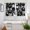 Black, variant on Eiffel Tower Kitchen Curtains Window Panels, European Architectural Retro Hand-Painted Insulated Window Treatment Curtain, Grommet Curtains for Bedroom/Living Room/Bathroom, 2 Piece 52"Wx84"L