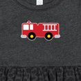 thumbnail image 4 of Inktastic Fire Truck Childs Fireman Girls Baby Dress, 4 of 5