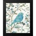 thumbnail image 2 of Robinson, Carol 20x24 Black Modern Framed Museum Art Print Titled - Teal Bluebird Silhouette III, 2 of 5
